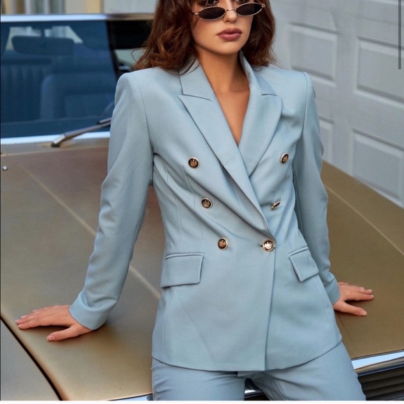 NWT ZARA Double Breasted Balmain Style Blazer XS - Picture 5 of 15